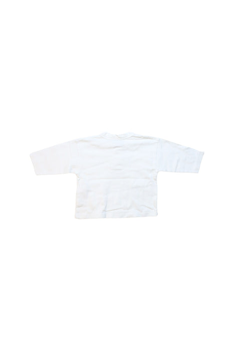 A White Long Sleeve T Shirts from Petit Bateau in size 0-3M for boy. (Back View)