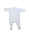 A White Onesies from Petit Bateau in size 0-3M for neutral. (Back View)