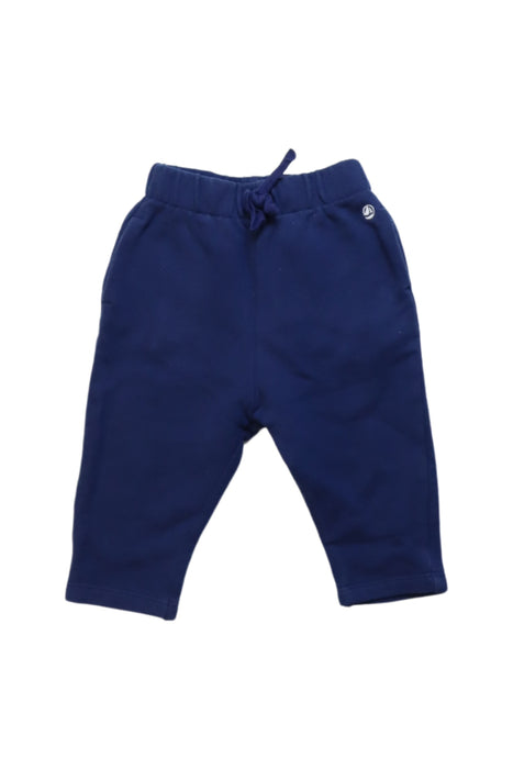 A Navy Sweatpants from Petit Bateau in size 3-6M for boy. (Front View)