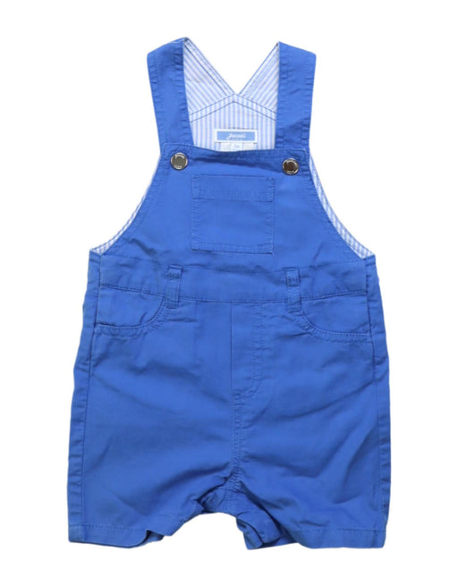 A Blue Overall Shorts from Jacadi in size 3-6M for boy. (Front View)