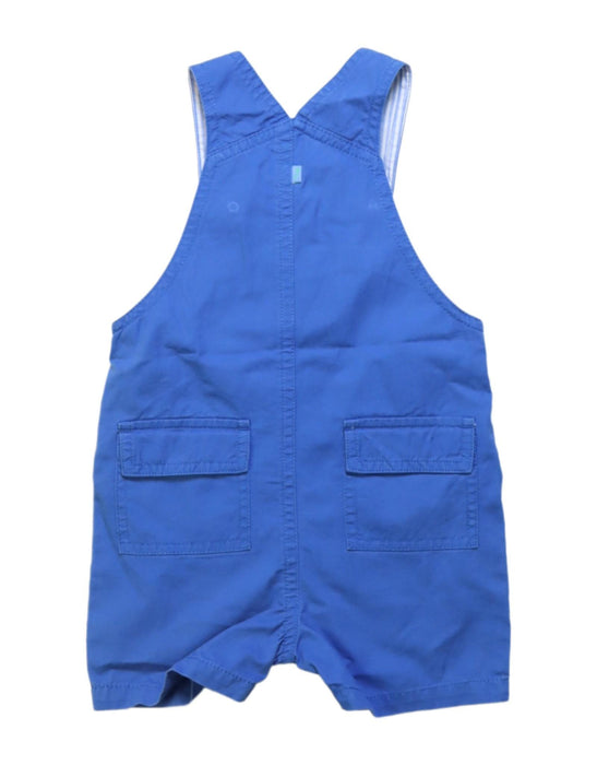 A Blue Overall Shorts from Jacadi in size 3-6M for boy. (Back View)