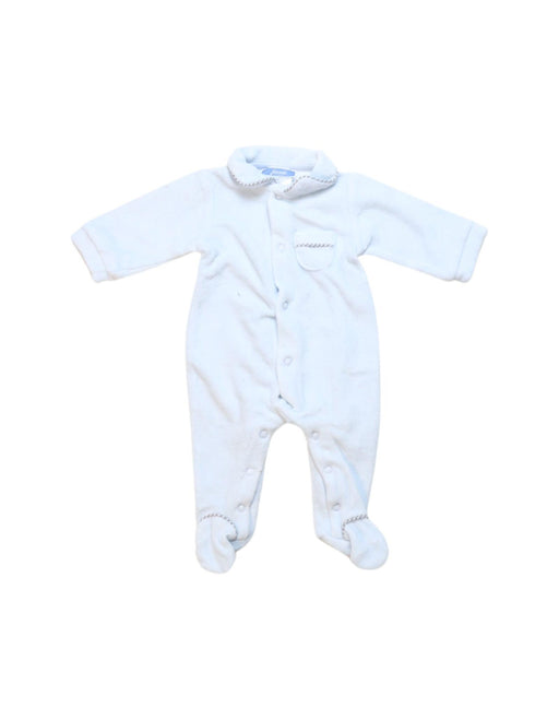 A White Onesies from Jacadi in size 0-3M for neutral. (Front View)