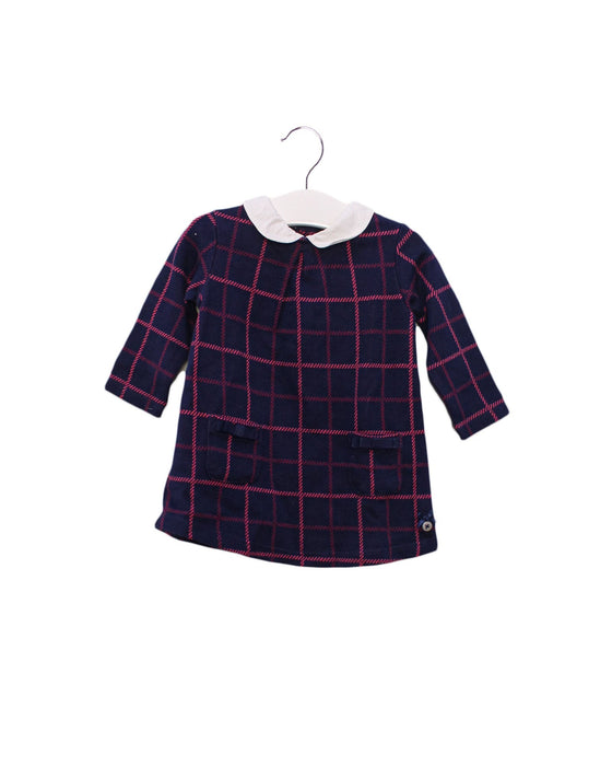 A Navy Long Sleeve Dresses from J by Jasper Conran in size 3-6M for girl. (Front View)