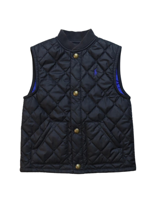 A Black Outerwear Vests from Polo Ralph Lauren in size 3T for boy. (Front View)