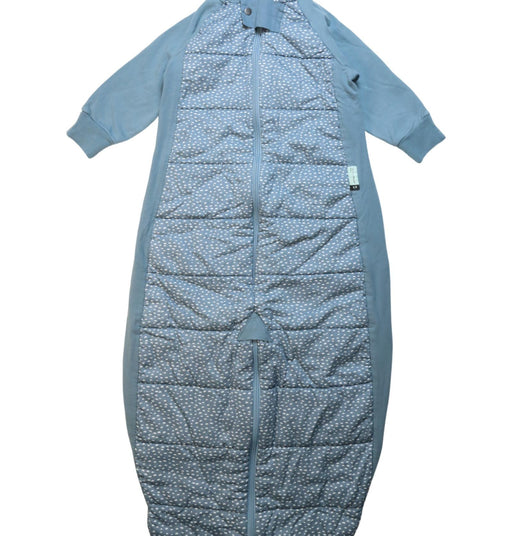 A Blue Sleepsacs from ErgoPouch in size 2T for neutral. (Front View)