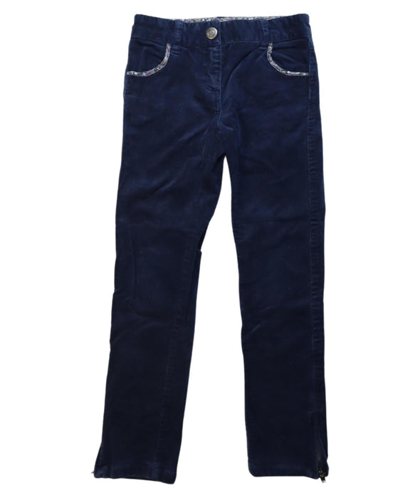 A Navy Casual Pants from Little Mercerie in size 5T for girl. (Front View)