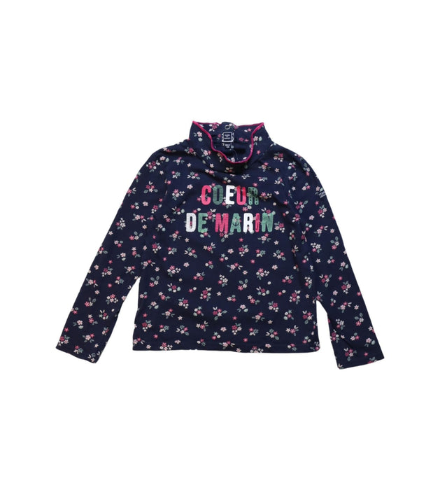 A Multicolour Long Sleeve Tops from Terre De Marins in size 5T for girl. (Front View)