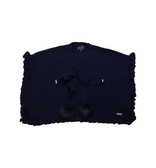 A Navy Capes & Ponchos from Nicholas & Bears in size 3T for girl. (Front View)