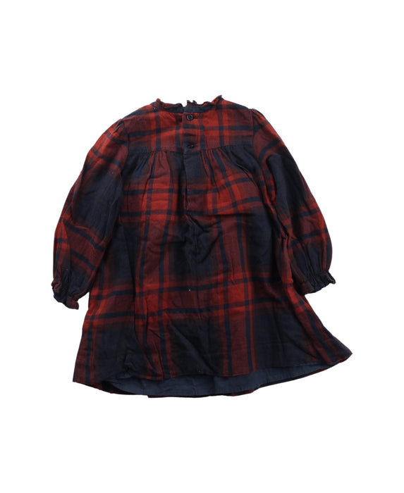 A Purple Long Sleeve Dresses from Bonpoint in size 2T for girl. (Back View)