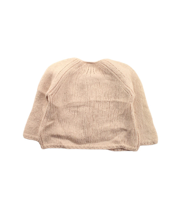 A Beige Cardigans from Petit Bateau in size 6-12M for girl. (Back View)