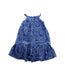 A Blue Sleeveless Dresses from Bonnie Baby in size 2T for girl. (Front View)