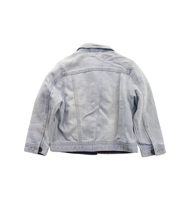 A Blue Lightweight Jackets from Seed in size 2T for girl. (Back View)