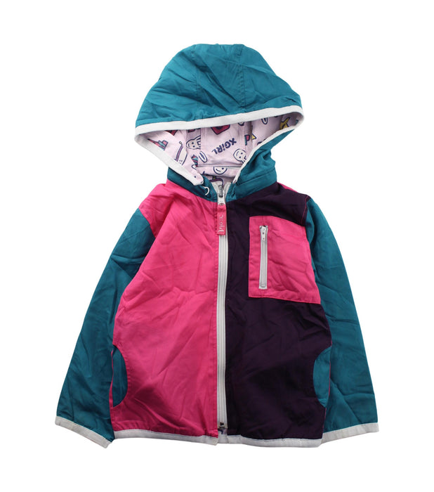 A Pink Lightweight Jackets from X-girl in size 2T for boy. (Front View)