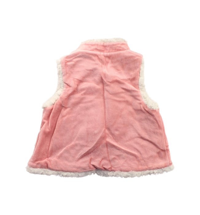 A Pink Dress Up Vests from Mides in size 6-12M for girl. (Back View)