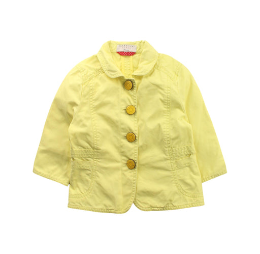 A Yellow Cardigans from Essentiel Antwerp in size 6T for girl. (Front View)