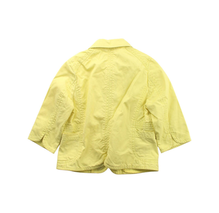 A Yellow Cardigans from Essentiel Antwerp in size 6T for girl. (Back View)