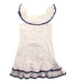 A White Sleeveless Dresses from 100% Capri in size 6T for girl. (Front View)
