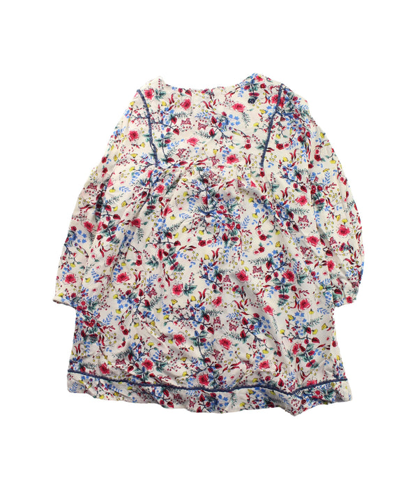 A White Long Sleeve Dresses from Pepe Jeans in size 4T for girl. (Back View)