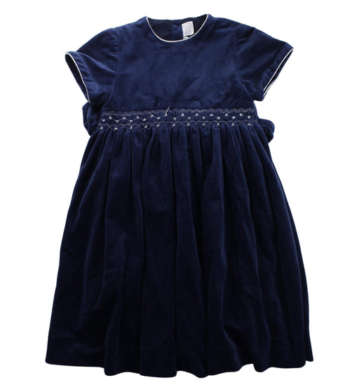 A Blue Short Sleeve Dresses from Pepa & Co. in size 6T for girl. (Front View)