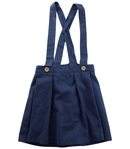 A Blue Overall Dresses from Pepa & Co. in size 6T for girl. (Front View)