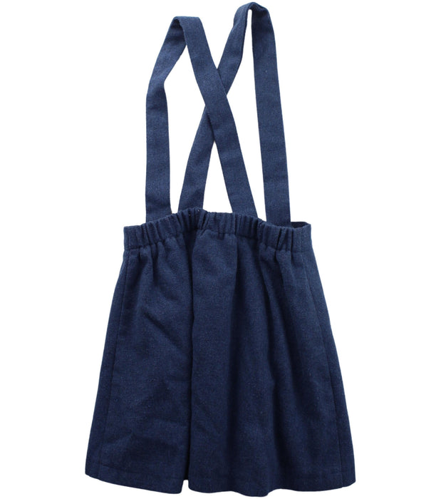A Blue Overall Dresses from Pepa & Co. in size 6T for girl. (Back View)