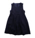 A Blue Sleeveless Dresses from Familiar in size 5T for girl. (Front View)