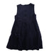 A Blue Sleeveless Dresses from Familiar in size 5T for girl. (Back View)