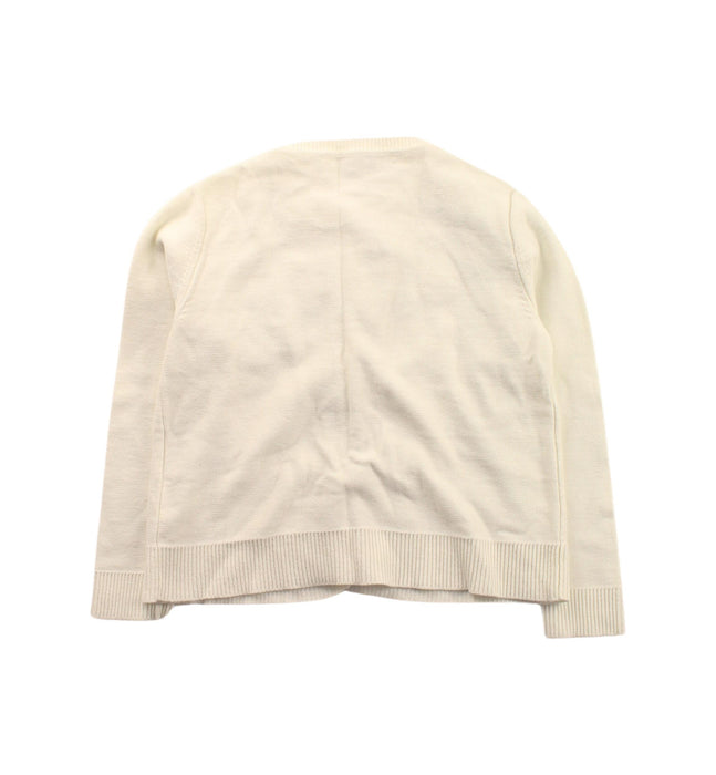 A White Cardigans from Bonpoint in size 4T for girl. (Back View)