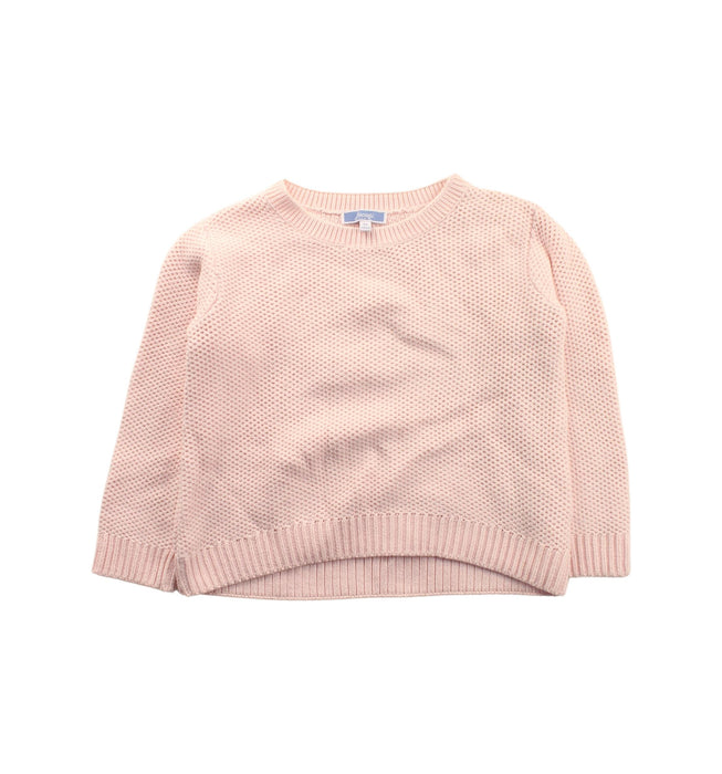 A Pink Knit Sweaters from Jacadi in size 4T for girl. (Front View)