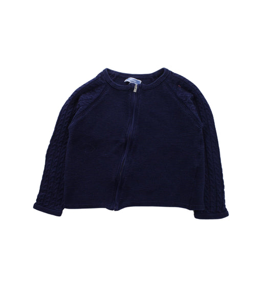 A Blue Knit Sweaters from Jacadi in size 4T for girl. (Front View)