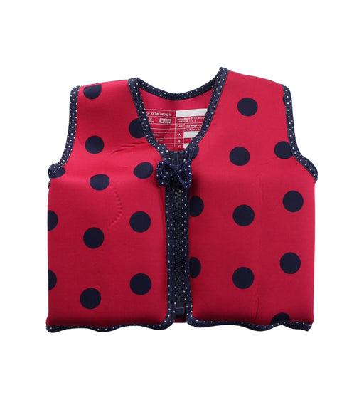 A Red Floatsuits from Konfidence in size 6T for boy. (Front View)
