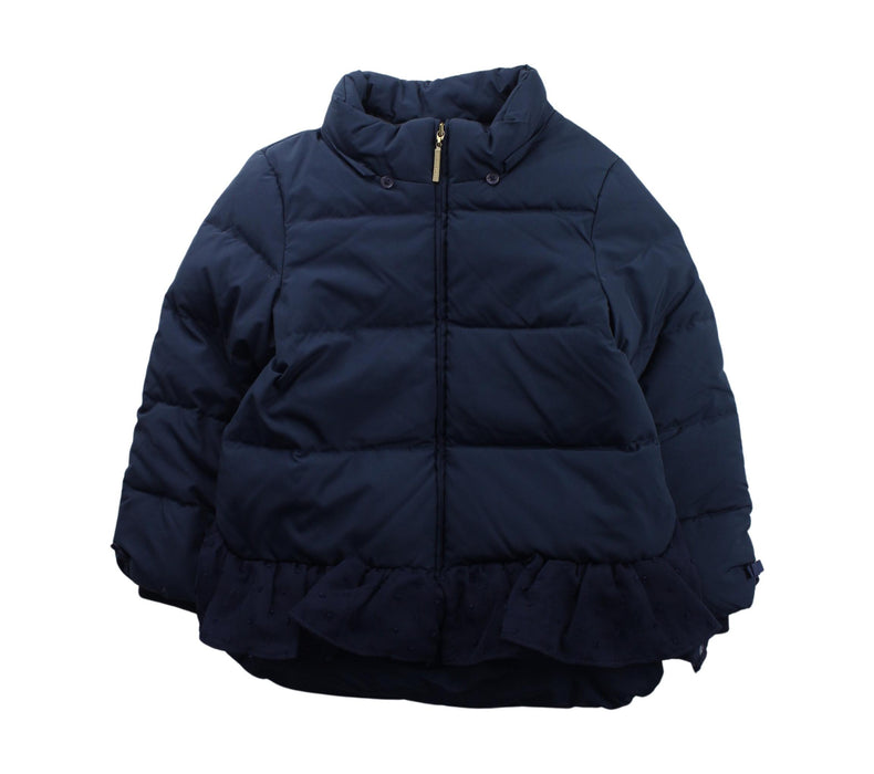 A Blue Puffer/Quilted Jackets from Nicholas & Bears in size 4T for boy. (Front View)