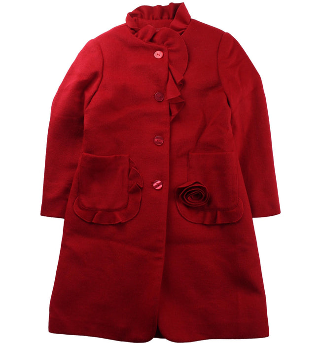 A Red Coats from Nicholas & Bears in size 4T for girl. (Front View)