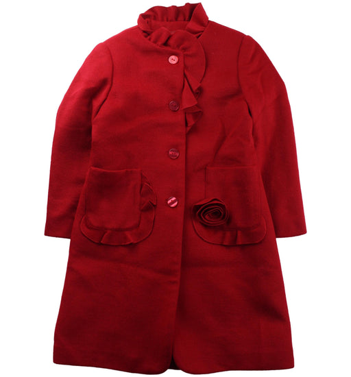 A Red Coats from Nicholas & Bears in size 4T for girl. (Front View)