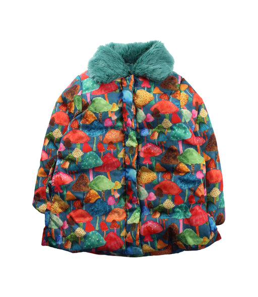 A Green Coats from Oilily in size 4T for neutral. (Front View)