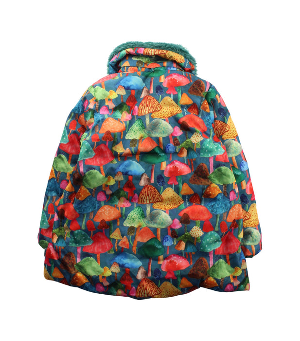 A Green Coats from Oilily in size 4T for neutral. (Back View)