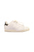A White Sneakers from Adidas in size 4T for boy. (Front View)