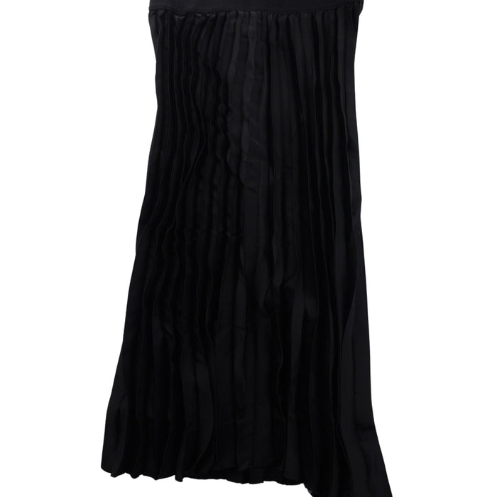 A Black Sleeveless Dresses from Seraphine in size S for maternity. (Front View)
