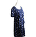 A Blue Short Sleeve Dresses from Seraphine in size L for maternity. (Front View)