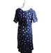 A Blue Short Sleeve Dresses from Seraphine in size L for maternity. (Back View)