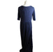 A Blue Short Sleeve Dresses from Seraphine in size L for maternity. (Back View)