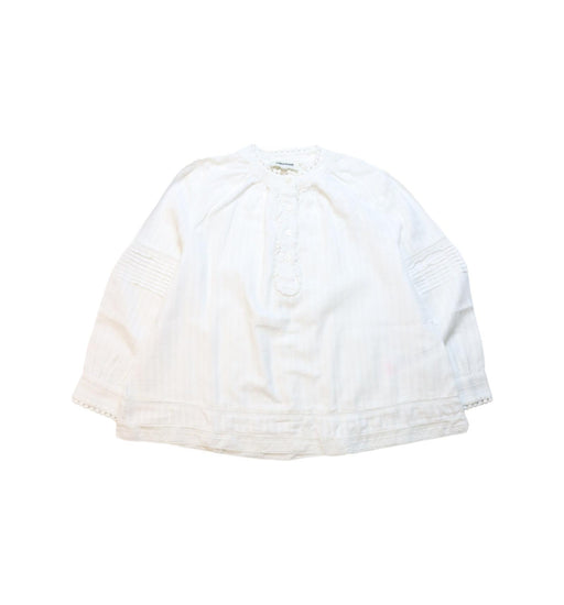 A White Long Sleeve Tops from Zadig & Voltaire in size 6T for girl. (Front View)
