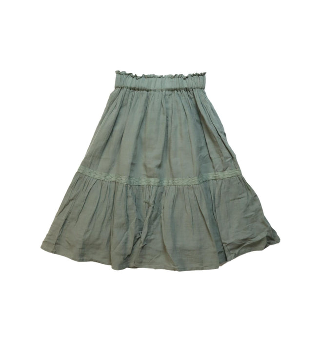 A Green Long Skirts from Bonheur du Jour in size 6T for girl. (Back View)