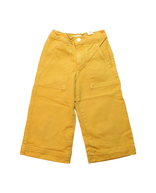 A Yellow Casual Pants from Molo in size 6T for boy. (Front View)