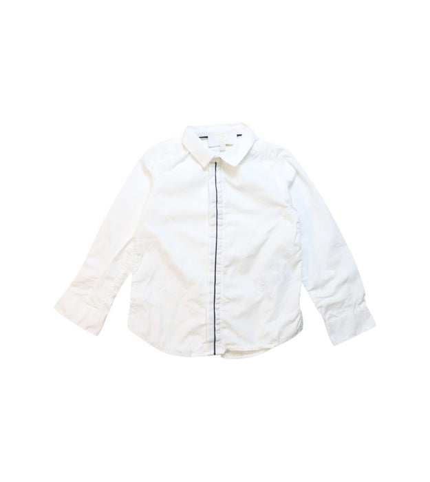 A White Long Sleeve Shirts from Jacadi in size 3T for boy. (Front View)