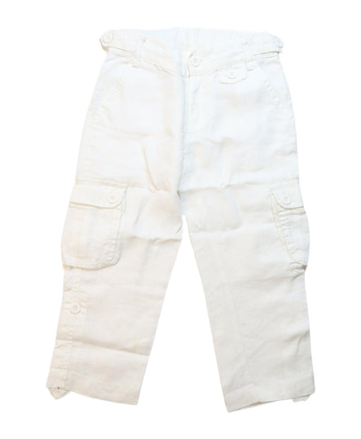 A White Casual Pants from Seed in size 2T for girl. (Front View)