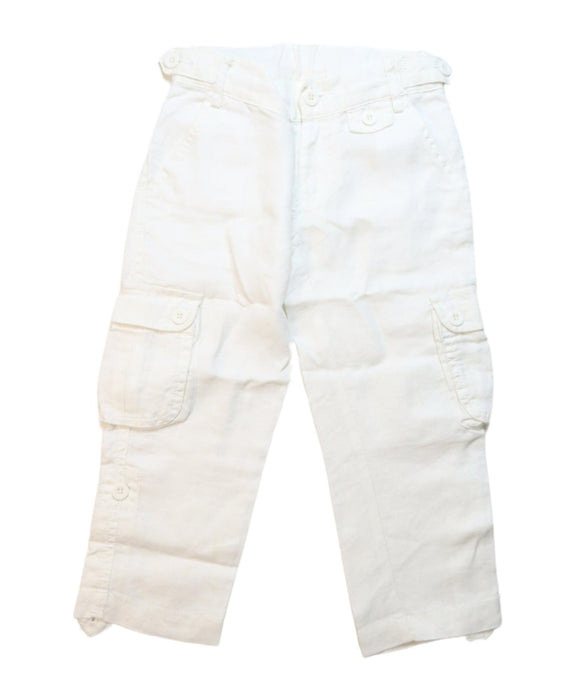 A White Casual Pants from Seed in size 2T for girl. (Front View)
