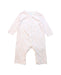 A Pink Long Sleeve Jumpsuits from The Little White Company in size 6-12M for girl. (Front View)