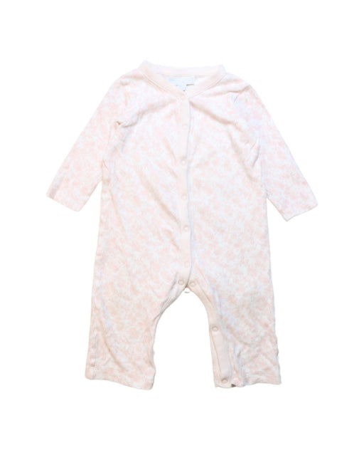 A Pink Long Sleeve Jumpsuits from The Little White Company in size 6-12M for girl. (Front View)