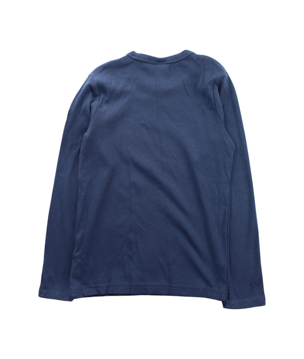 A Blue Long Sleeve T Shirts from Polarn O. Pyret in size 6T for boy. (Back View)